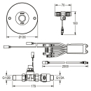 KWC Wascharmatur, A3000open, Elek, Hinterwandmontage, O....
