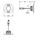 KWC Piezo-taster, A3000open, 2000104441