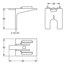 KWC Halterung, A3000open, für Spk-motor, 2030008785