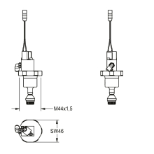 KWC Oberteil, F5, mit Magnetaufsatz, für Wc-spüler DN20, 2030058330