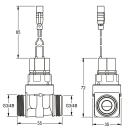 KWC Magnetventil, F5, Bistabil, 6 VDC, 2030058554