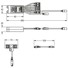 KWC Elektronikmodul, A3000open, EM6, ID 07110, 24 VDC