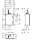 KWC Strangspülmodul, A3000open, AP, 300x400x170 mm, 1xWasserans, 24 VDC