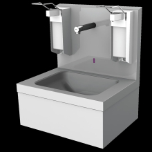 KWC Hygienewaschplatz, Elek, Edelstahl, AP, Thermostat, 550x650x425 mm, 230 VAC