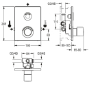 KWC Duscharmatur, F5, Elek, Thermostat, UP, F-set,...
