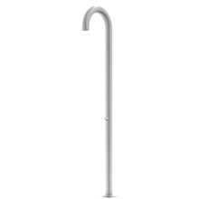 KWC Standdusche, F3, Edelstahl, Freist, 207x2420x630 mm, Hydr, O. Mischung