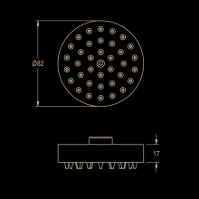 KWC Brauseeinheit, F3, für Standdusche, 3600010127