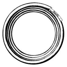 Viega Rohr Raxofix mit 13 mm Dämmung 20x2,8mm, Länge 50 Meter Rolle