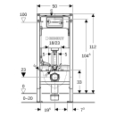 Geberit Duofix Basic Element für Wand WC, 112cm mit...