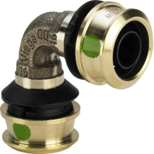 Viega Bogen Raxofix Rotguss 90Grad mit SC-Contur 25mm