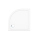 Vitra S100 Acryl Viertelkreis BRW 900x900x35mm, Radius 550mm weiß