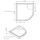 Schedel S100 Duschwannenträger f Acr. v-kr. Duschw. 900x900x35mm R:55cm