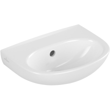 VB Handwaschbecken O.novo Oval mit Überlauf Weiß Alpin 360*275mm