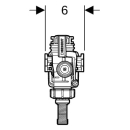 Geberit Typ 383 Füllventil, WA seitlich 3/8",...