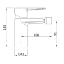 Beitz & Walz AqvaBasic III Bidet-Ehm. chrom