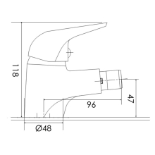 Beitz & Walz AqvaBasic II Bidet-Ehm. chrom