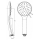 Beitz & Walz AqvaBasic III Handbrause 1-strahlig, "easy clean", chrom