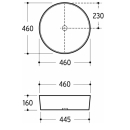 Beitz & Walz AqvaCeramica Aufsatzwaschtisch 460 x 160...