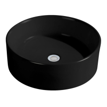 Beitz & Walz AqvaCeramica Aufsatzwaschtisch 460 x 160 mm - mattschwarz -