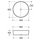 Beitz & Walz AqvaCeramica Aufsatzwaschtisch 460 x 160...