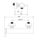 Beitz & Walz Aqvadesign Brause-Ehm. 1/2" / rund...