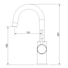 Beitz & Walz AQVADESIGN Waschtisch-Ehm. Hebel seitlich schwarz/ neu