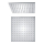 Beitz & Walz Aqvadesign Kopfbrause 300 mm / eckig / chrom
