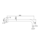 Beitz & Walz Aqvadesign Brausearm 1/2" x...