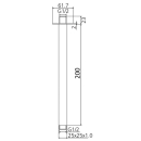 Beitz & Walz Aqvadesign Deckenanbindung 1/2" x...