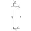 Beitz & Walz AqvaShower Deckenanbindung 1/2" x...