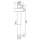 Beitz & Walz Aqvadesign Deckenanbindung 1/2" x...
