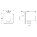 Beitz & Walz AqvaShower soft edge Konushalter m....