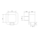 Beitz & Walz Aqvadesign Wandanschlussbogen 1/2"...