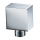 Beitz & Walz Aqvadesign Wandanschlussbogen 1/2" / eckig / chrom
