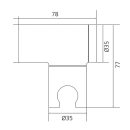 Beitz & Walz Aqvadesign Konuswandhalter chrom