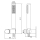 Beitz & Walz Aqvadesign Wannenset / rund / chrom
