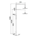 Beitz & Walz Aqvadesign Standbrause 90°x90°...