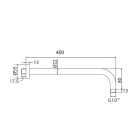 Beitz & Walz Aqvadesign Brausearm 1/2" x...