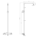Beitz & Walz Standbrausegarnitur-Set / mattschwarz