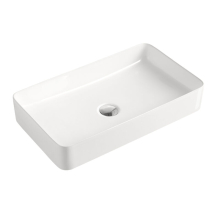 Beitz & Walz AqvaCeramica Aufsatzbecken "SlimRim" o. Überl. 605 x 350  mm weiß