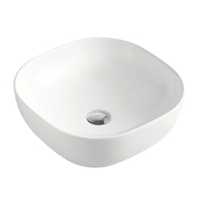 Beitz & Walz AqvaCeramica Aufsatzbecken "Schale" o. Überl. 420 x 420 mm mattweiß