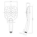 Beitz & Walz AqvaShower Handbrause 3-fach verstellbar...