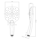 Beitz & Walz AqvaShower Handbrause 3-fach verstellbar...