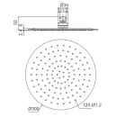 Beitz & Walz AqvaShower Kopfbrause 300 x 2 mm,...
