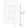 Beitz & Walz AqvaShower Kopfbrause 400 x 250 x 2  mm / Edelstahl-poliert