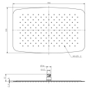 Beitz & Walz AqvaShower Kopfbrause 550 x 350 x 2  mm...