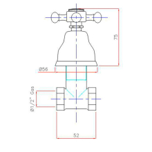 Beitz & Walz AqvaRetro I Unterputzventil 1/2" chrom