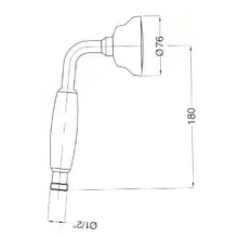 Beitz & Walz AQVARETRO II Handbrause chrom mit weißen Griff