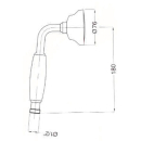 Beitz & Walz AQVARETRO II Handbrause chrom mit...