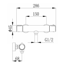 Beitz & Walz AQVATHERM Brause AP Thermostat 1/2"...